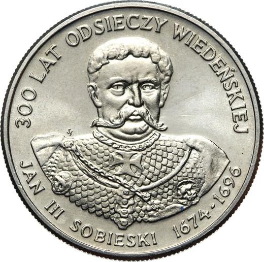 Reverso 50 eslotis 1983 MW SW "Juan III Sobieski" Cuproníquel - valor de la moneda  - Polonia, República Popular
