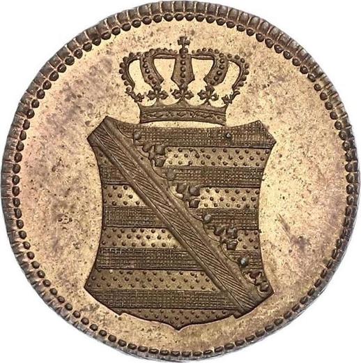 Obverse 1 Pfennig 1825 S -  Coin Value - Saxony-Albertine, Frederick Augustus I