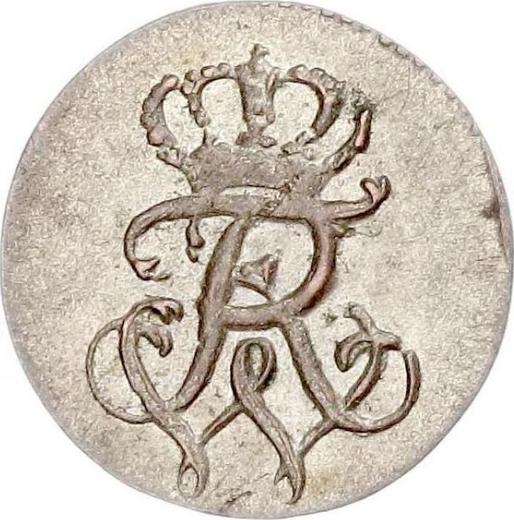 Аверс монеты - 1 пфенниг 1801 года A "Тип 1799-1806" - цена серебряной монеты - Пруссия, Фридрих Вильгельм III