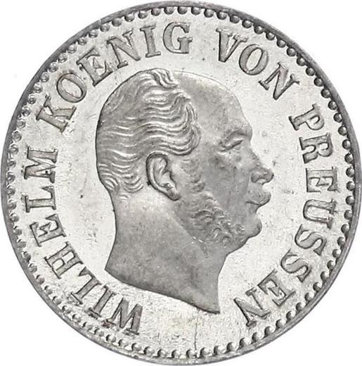 Аверс монеты - 1/2 серебряных гроша 1864 года A - цена серебряной монеты - Пруссия, Вильгельм I