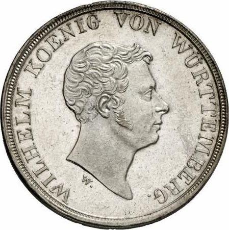 Аверс монеты - Талер 1833 года W - цена серебряной монеты - Вюртемберг, Вильгельм I