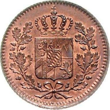 Аверс монеты - 1 пфенниг 1842 года - цена  монеты - Бавария, Людвиг I