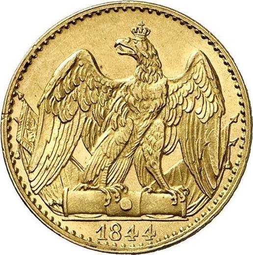 Реверс монеты - 1/2 фридрихсдора 1844 года A - цена золотой монеты - Пруссия, Фридрих Вильгельм IV