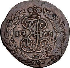 Rewers monety - 2 kopiejki 1766 СПМ Rant napis - cena  monety - Rosja, Katarzyna II