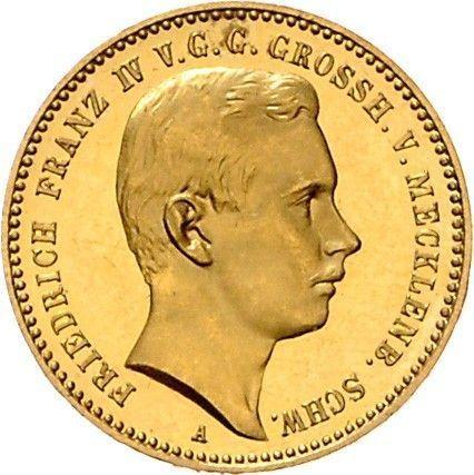 Awers monety - 10 marek 1901 A "Meklemburgii-Schwerin" - cena złotej monety - Niemcy, Cesarstwo Niemieckie