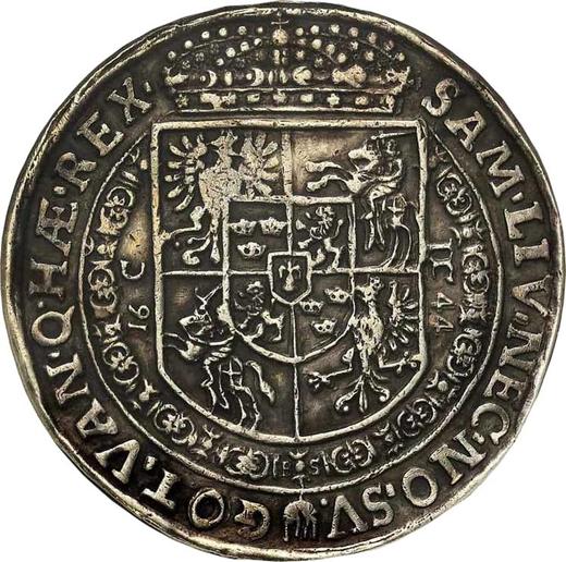 Reverso Tálero 1644 C DC - valor de la moneda de plata - Polonia, Vladislao IV