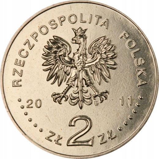 Аверс монеты - 2 злотых 2011 года MW ET "30 лет Независимому Студенческому Союзу (NZS)" - цена  монеты - Польша, III Республика после деноминации