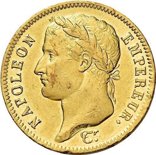 Аверс монеты - 40 франков 1813 года CL "Тип 1809-1813" Генуя - цена золотой монеты - Франция, Наполеон I