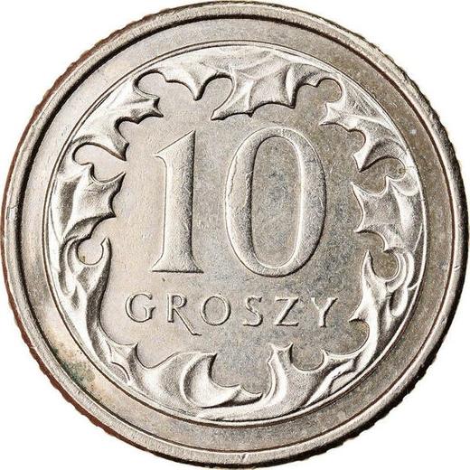 Revers 10 Groszy 2012 MW - Münze Wert - Polen, III Republik Polen nach Stückelung