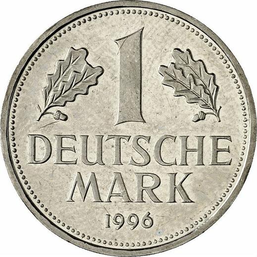 Obverse 1 Mark 1996 A -  Coin Value - Germany, FRG
