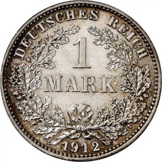 Anverso 1 marco 1912 E "Tipo 1891-1916" - valor de la moneda de plata - Alemania, Imperio alemán
