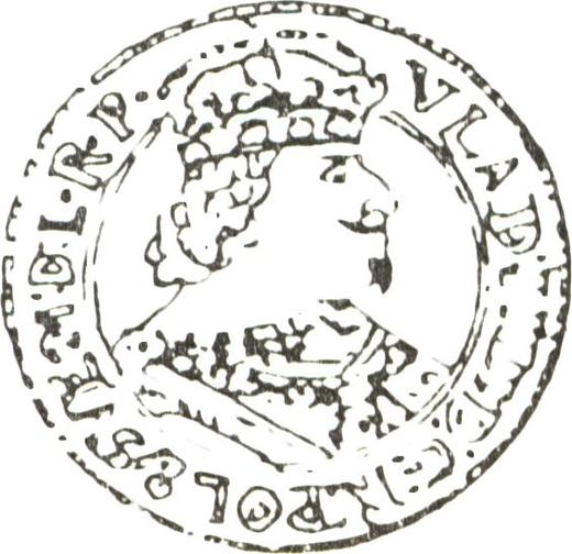 Awers monety - Dukat 1644 GR "Toruń" - cena złotej monety - Polska, Władysław IV