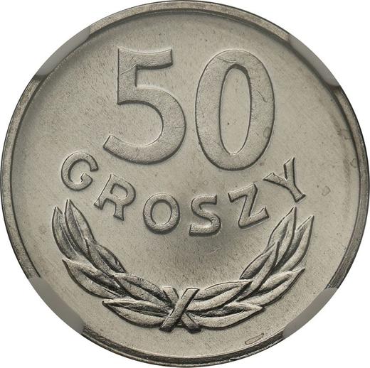 Реверс монеты - 50 грошей 1984 года MW - цена  монеты - Польша, Народная Республика