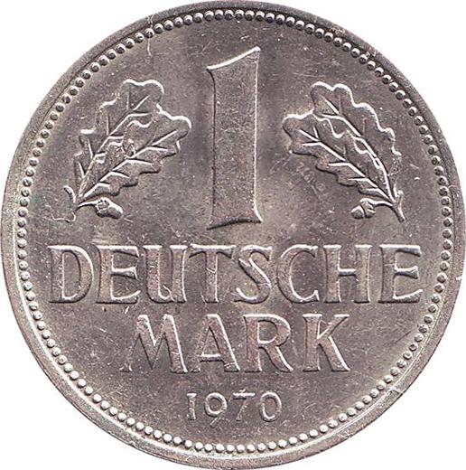 Awers monety - 1 marka 1970 D - cena  monety - Niemcy, RFN