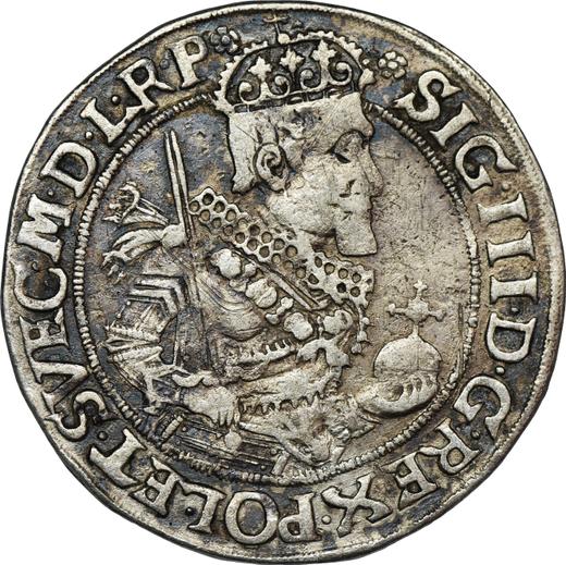 Аверс монеты - 1/4 талера 1630 года "Торунь" - цена серебряной монеты - Польша, Сигизмунд III Ваза