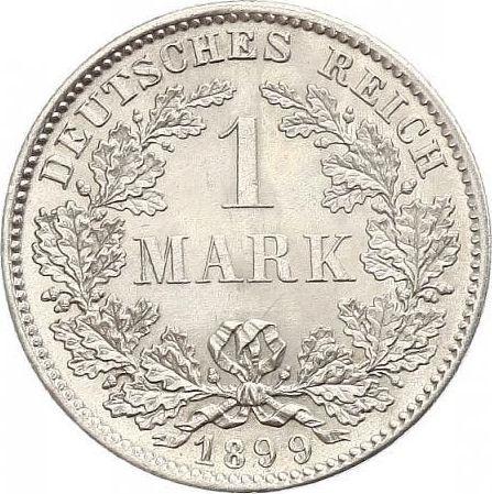 Awers monety - 1 marka 1899 D "Typ 1891-1916" - cena srebrnej monety - Niemcy, Cesarstwo Niemieckie