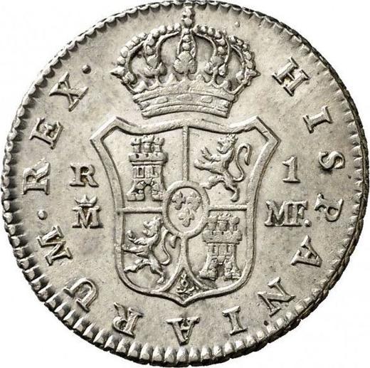 Реверс монеты - 1 реал 1799 года M MF - цена серебряной монеты - Испания, Карл IV