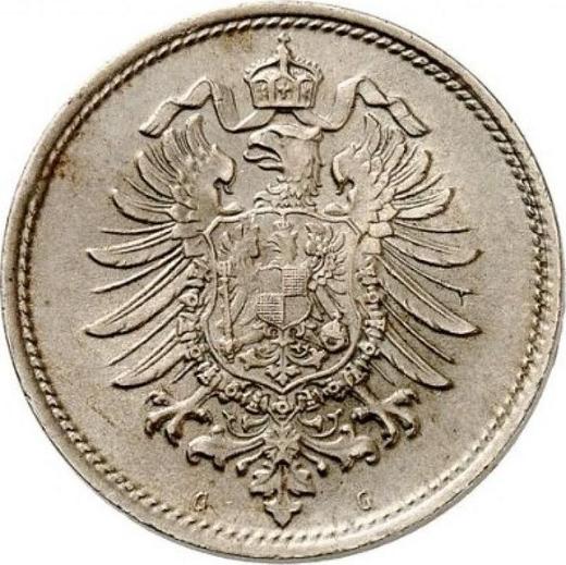 Reverso 10 Pfennige 1876 G "Tipo 1873-1889" - valor de la moneda  - Alemania, Imperio alemán