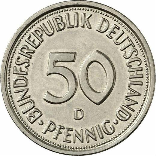 Аверс монеты - 50 пфеннигов 1978 года D - цена  монеты - Германия, ФРГ