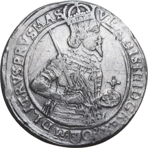 Аверс монеты - 2 талера 1635 года II - цена серебряной монеты - Польша, Владислав IV