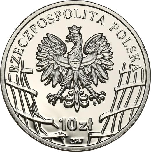 Awers monety - 10 złotych 2017 MW "Henryk Glapiński 'Klinga'" - cena srebrnej monety - Polska, III RP po denominacji