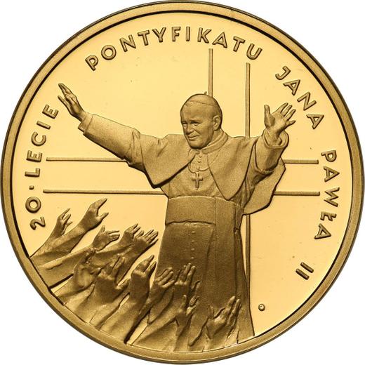 Reverso 200 eslotis 1998 MW EO "20 aniversario de la pontificación de Juan Pablo II" - valor de la moneda de oro - Polonia, República moderna