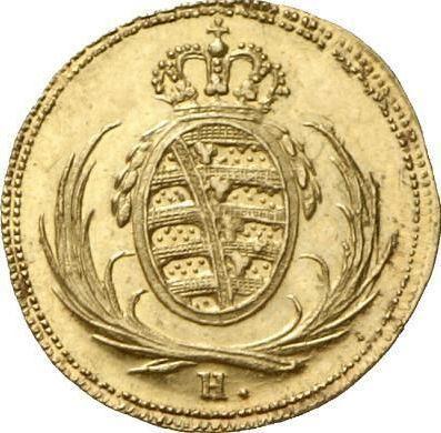 Anverso 8 pfennigs 1808 H Oro - valor de la moneda de oro - Sajonia, Federico Augusto I