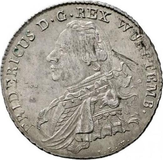 Awers monety - 10 krajcarow 1808 I.L.W. - cena srebrnej monety - Wirtembergia, Fryderyk I