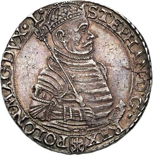 Obverse Thaler 1583 - Silver Coin Value - Poland, Stephen Bathory