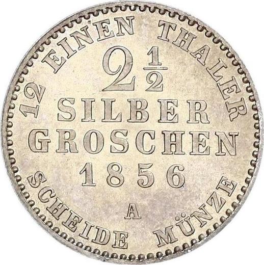 Reverso 2 1/2 Silber Groschen 1856 A - valor de la moneda de plata - Anhalt-Dessau, Leopoldo Federico