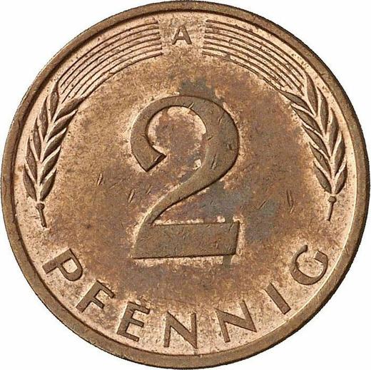 Anverso 2 Pfennige 1993 A - valor de la moneda  - Alemania, RFA