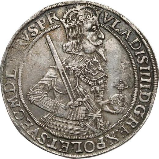 Аверс монеты - Талер 1638 года II "Торунь" - цена серебряной монеты - Польша, Владислав IV