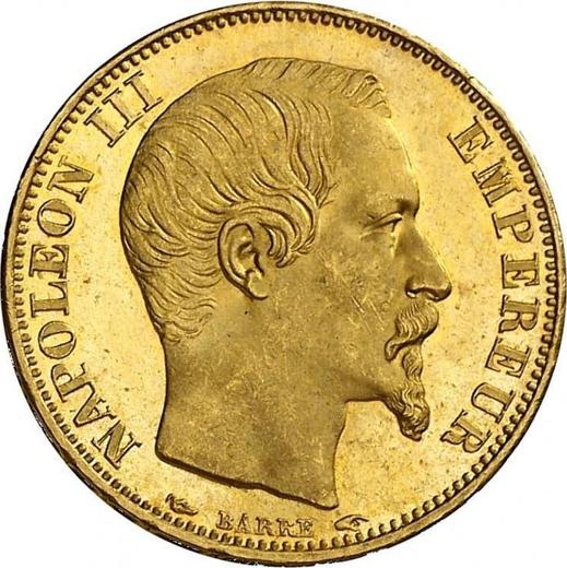 Obverse 20 Francs 1853 A "Type 1853-1860" Paris - France, Napoleon III