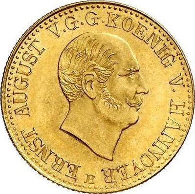 Anverso 2 1/2 táleros 1848 B - valor de la moneda de oro - Hannover, Ernesto Augusto 