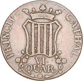 Reverso 6 cuartos 1812 "Cataluña" - valor de la moneda  - España, Fernando VII