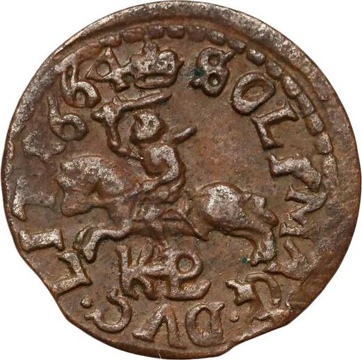 Реверс монеты - Шеляг 1664 года TLB "Боратинка литовская" HKPL - цена  монеты - Польша, Ян II Казимир