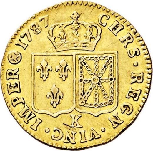 Reverse Louis d'Or 1787 K Bordeaux - France, Louis XVI