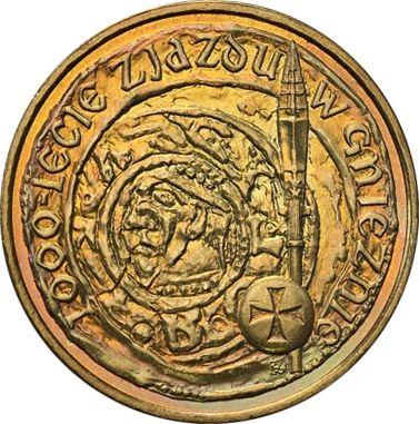 Реверс монеты - 2 злотых 2000 года MW RK "1000 лет Конгрессу в Гнезно" - цена  монеты - Польша, III Республика после деноминации
