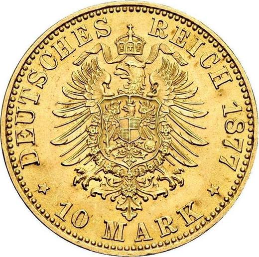 Реверс монеты - 10 марок 1877 года A "Пруссия" - цена золотой монеты - Германия, Германская Империя