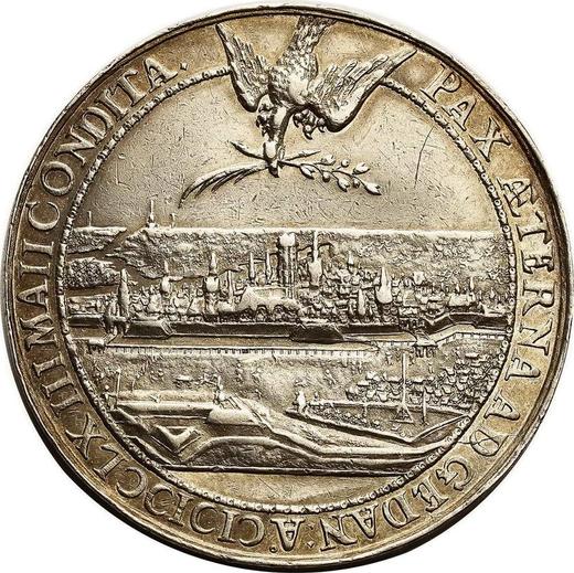Rewers monety - Donatywa 10 dukatów 1660 h Iun "Gdańsk" - cena srebrnej monety - Polska, Jan II Kazimierz