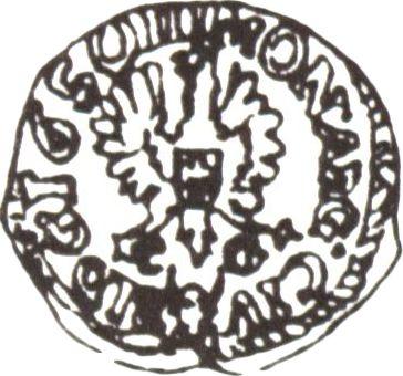 Reverso Prueba Trojak (3 groszy) 1650 CG - valor de la moneda de plata - Polonia, Juan II Casimiro