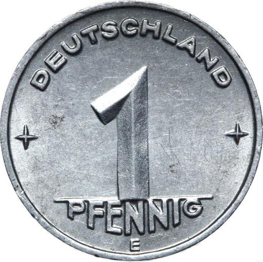 Аверс монеты - 1 пфенниг 1950 года E - цена  монеты - Германия, ГДР