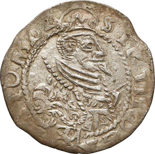 Аверс монеты - 1 грош 1597 года I IF "Тип 1579-1599" - цена серебряной монеты - Польша, Сигизмунд III Ваза