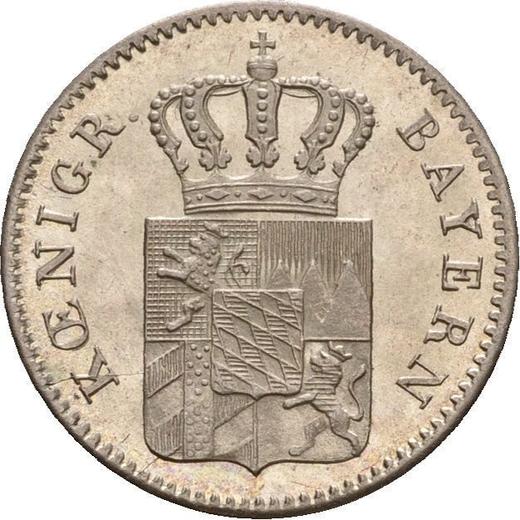 Аверс монеты - 3 крейцера 1851 года - цена серебряной монеты - Бавария, Максимилиан II