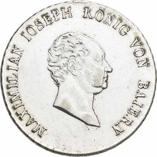 Аверс монеты - 20 крейцеров 1823 года - цена серебряной монеты - Бавария, Максимилиан I