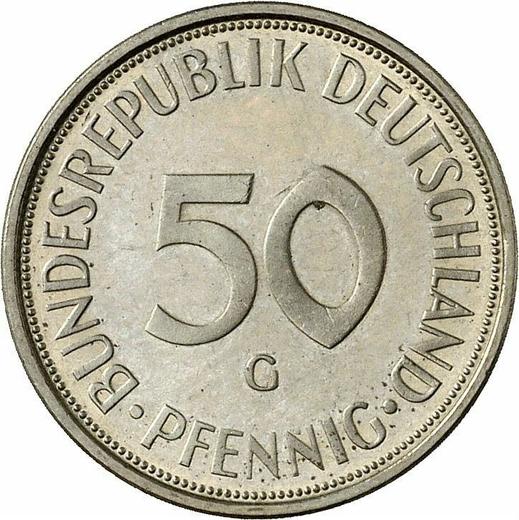 Аверс монеты - 50 пфеннигов 1973 года G - цена  монеты - Германия, ФРГ