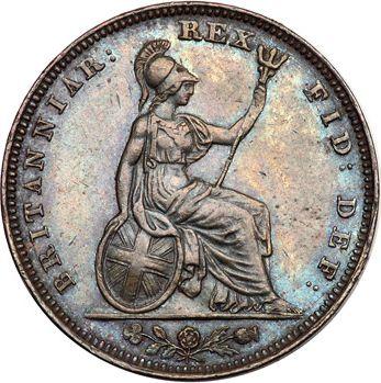 Reverso Farthing 1834 WW - valor de la moneda  - Gran Bretaña, Guillermo IV