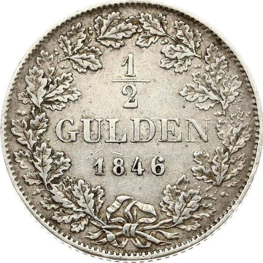 Revers 1/2 Gulden 1846 - Silbermünze Wert - Württemberg, Wilhelm I