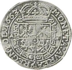 Rewers monety - Dwudukat 1663 AT - cena złotej monety - Polska, Jan II Kazimierz