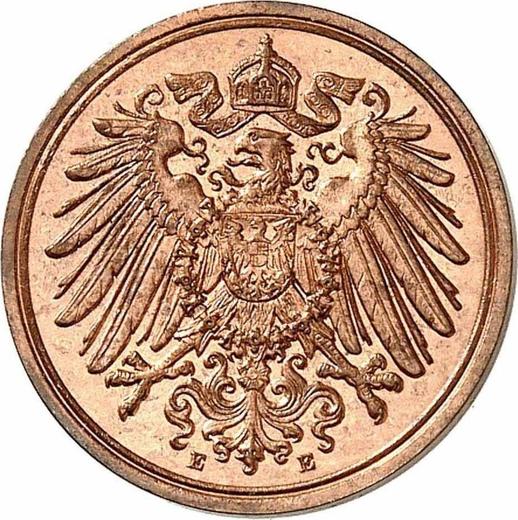 Reverso 1 Pfennig 1899 E "Tipo 1890-1916" - valor de la moneda  - Alemania, Imperio alemán